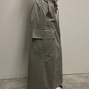 Olive Green Utility Skirt